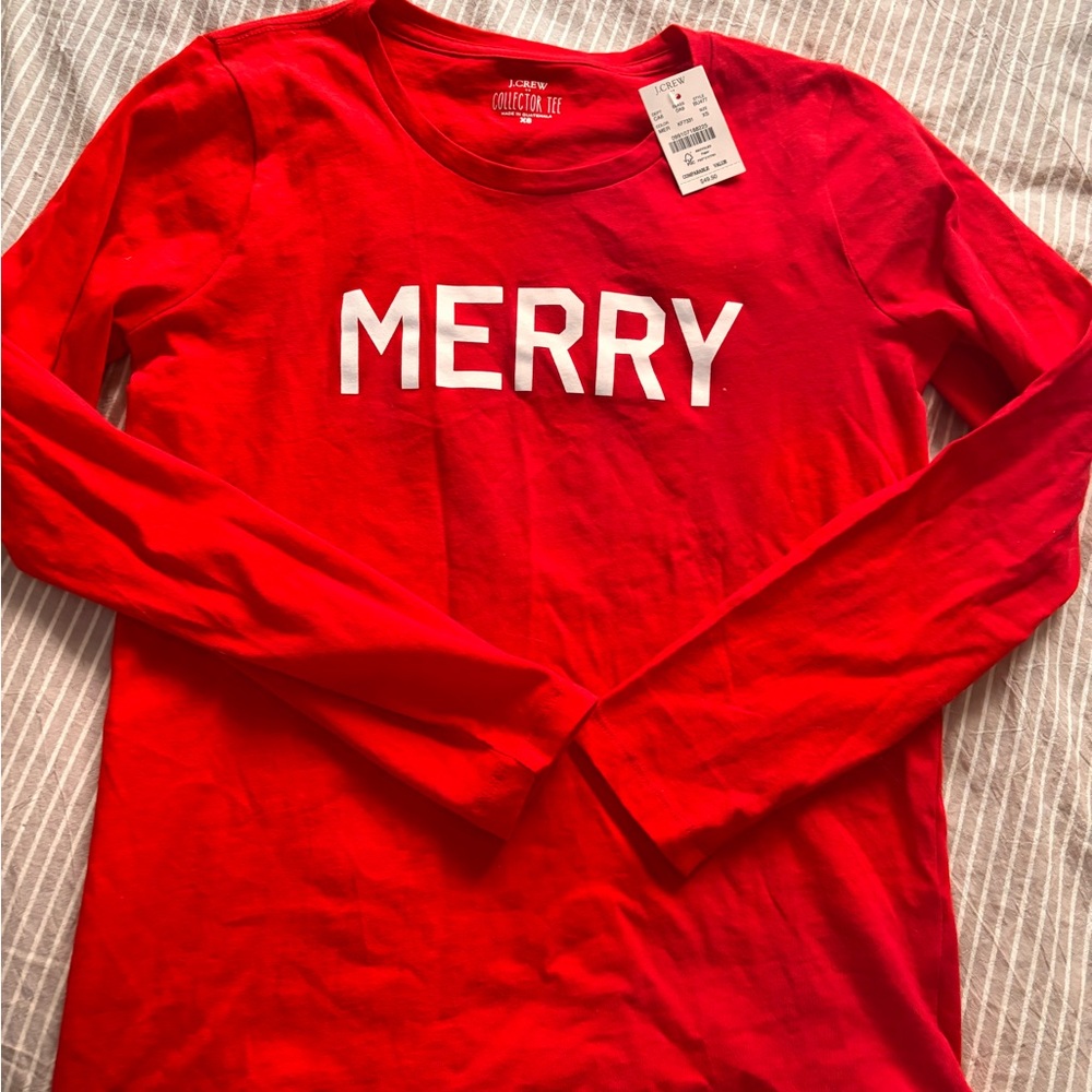 J. Crew Red Collector Tee